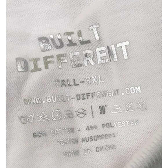 Built Different Crew Neck Shirt Size 3XL Tall 2 Shirts Aqua White Rtl $46 Soft - Picture 5 of 10